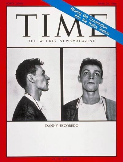 Danny Escobedo TIME Magazine Cover Danny Escobedo Apr 29 1966 Crime Murder