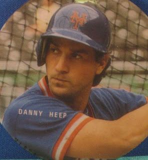 Danny Heep centerfield maz 1986 World Champion Mets Outfielder Pinch HItter