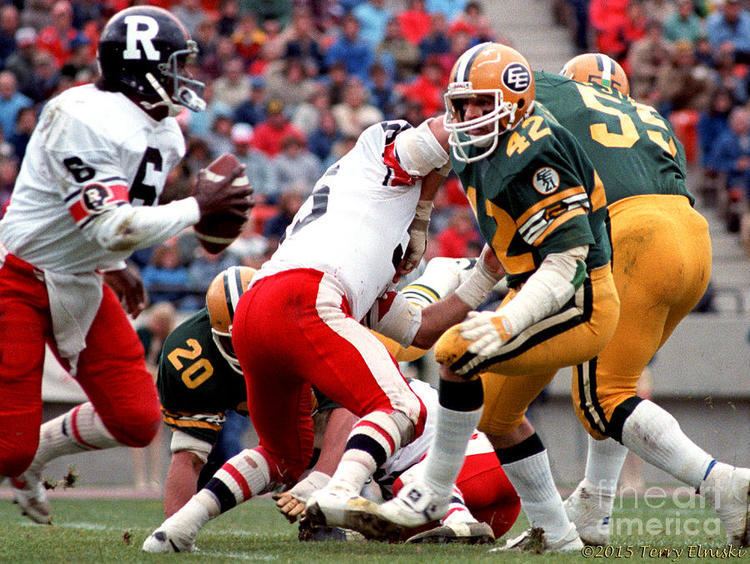 Danny Kepley Edmonton Eskimos Football Dan Kepley 1981 Photograph by Terry Elniski