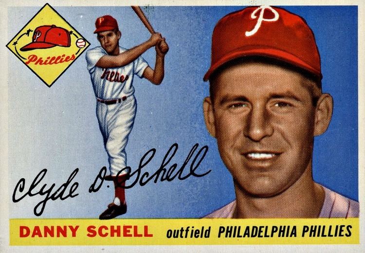 Danny Schell 79 Danny Schell RC Philadelphia Phillies 1955 Topps Baseball