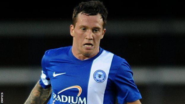 Danny Swanson BBC Sport Danny Swanson Peterborough midfielder lifts