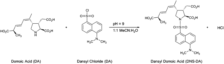 Dansyl chloride Sensitive determination of domoic acid in mussel tissue using dansyl