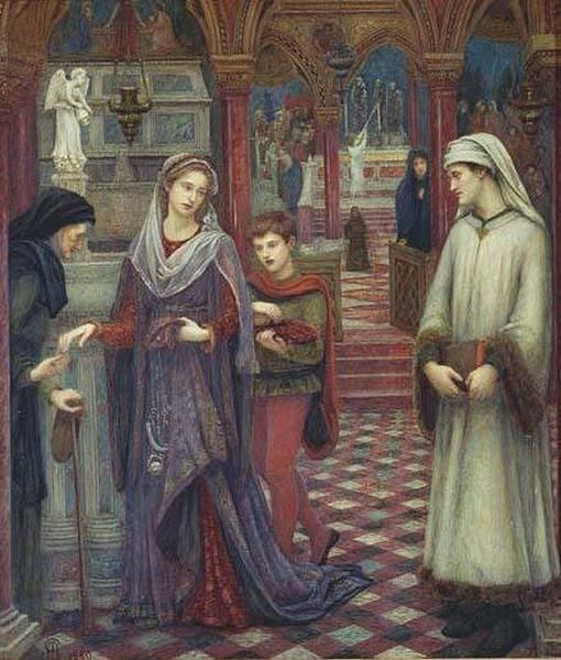 Dante and Beatrice (painting) Embracing Dante Alighieri PreRaphaelite Sisterhood