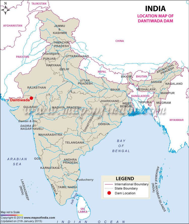 Dantiwada Dam Dantiwada Dam Gujarat Address Map Facts and Information