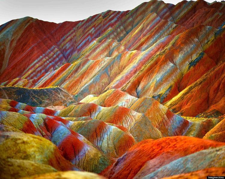 Danxia landform Rainbow Mountains In China39s Danxia Landform Geological Park Are