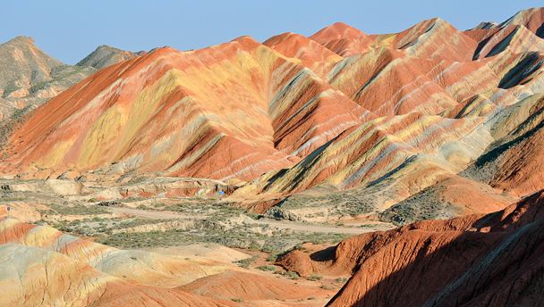 Danxia landform Explore China Zhangye Danxia Landform Gansu Province Beijing Hikers