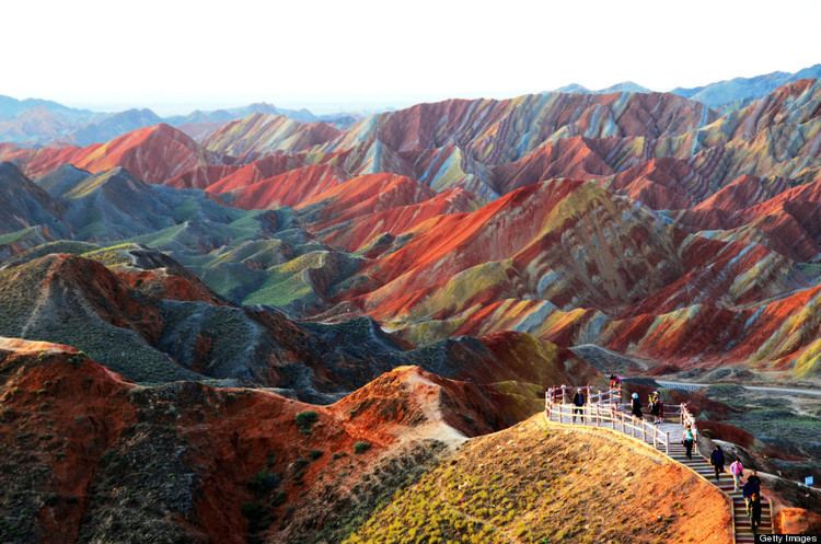 Danxia landform Rainbow Mountains In China39s Danxia Landform Geological Park Are