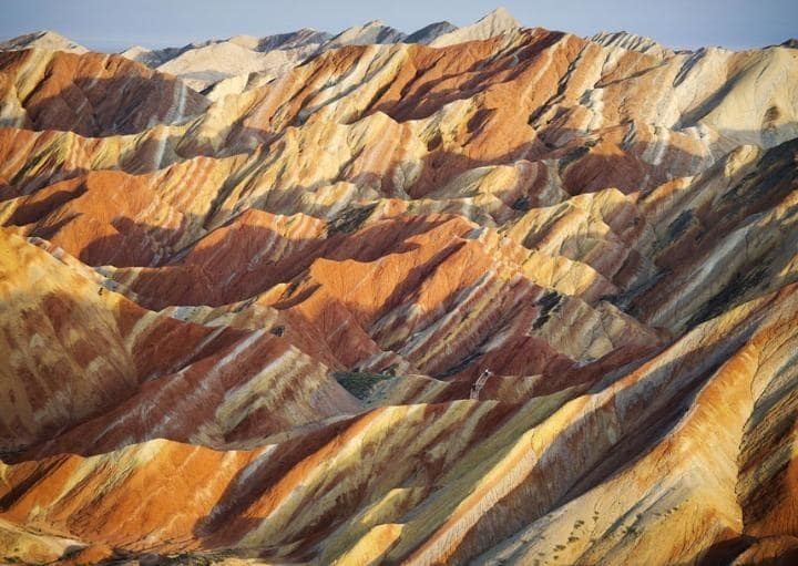 Danxia landform Colourful rock formations in the Zhangye Danxia Landform Geological