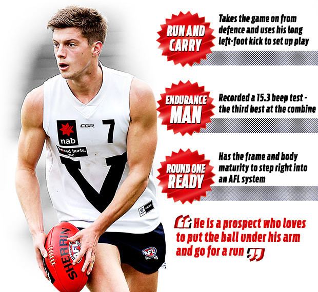Darcy Tucker (footballer) 2 days to the draft Meet the rebounding gun with a lethal left foot