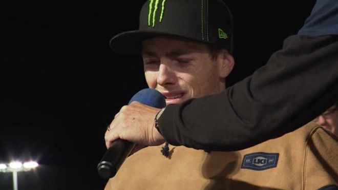 Darcy Ward Speedway rider Darcy Ward speaks at benefit meeting BBC News