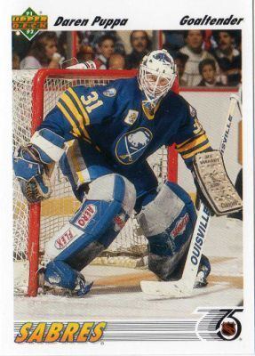 Daren Puppa BUFFALO SABRES Daren Puppa 248 UPPER DECK 19911992 NHL Ice Hockey