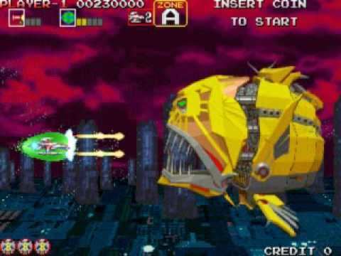 Darius Gaiden Darius Gaiden Stage 1 Zone A V route YouTube