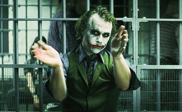 Dark Floors movie scenes Art imitates life Heath Ledger s Joker in jail during a scene in 2008 hit The