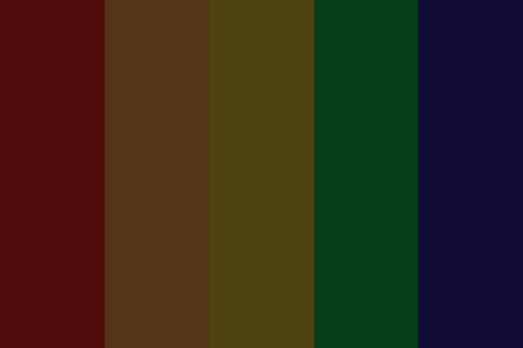 Dark Rainbow Color Palette