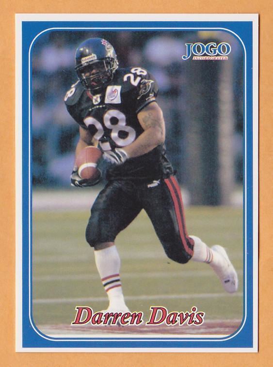 Darren Davis (Canadian football) Darren Davis CFL card 2003 Jogo 41 Ottawa Renegades Iowa State