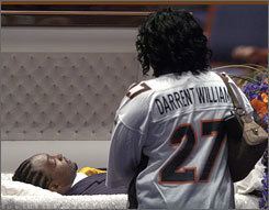 Darrent Williams Broncos cornerback Williams laid to rest USATODAYcom