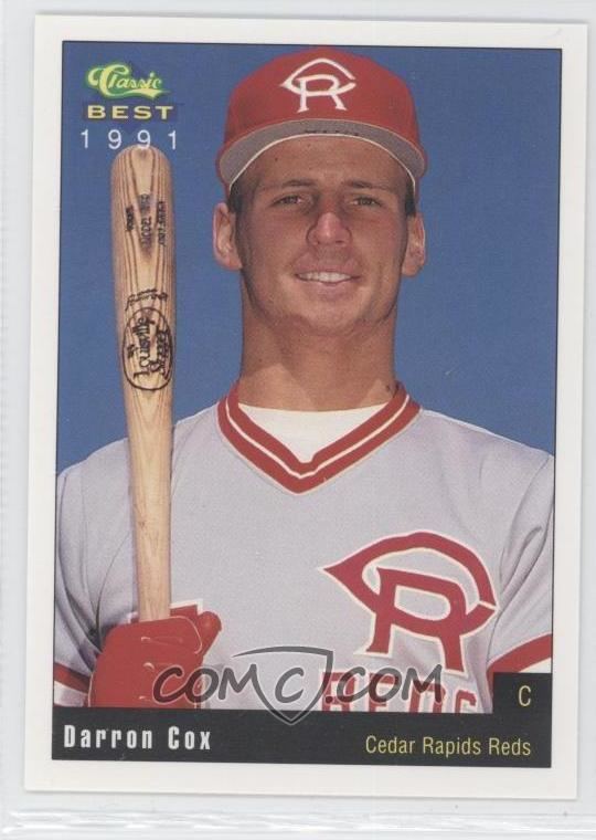 Darron Cox 1991 Classic Best Cedar Rapids Reds Base 13 Darron Cox COMC