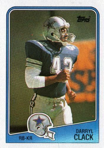 Darryl Clack DALLAS COWBOYS Darryl Clack 265 TOPPS NFL 1988 American