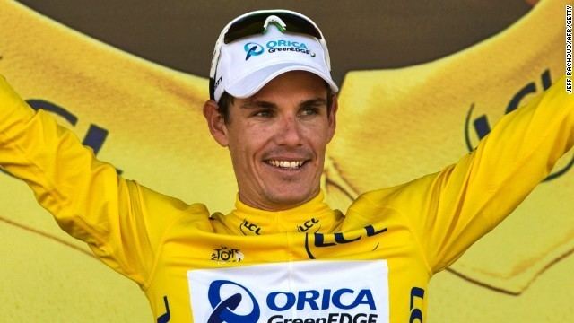Daryl Impey Impey makes history after taking yellow jersey from