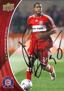 Dasan Robinson Dasan Robinson autographed Soccer trading Card MLS Soccer 2010