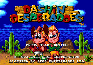Dashin' Desperadoes Play Dashin39 Desperadoes Sega Genesis online Play retro games