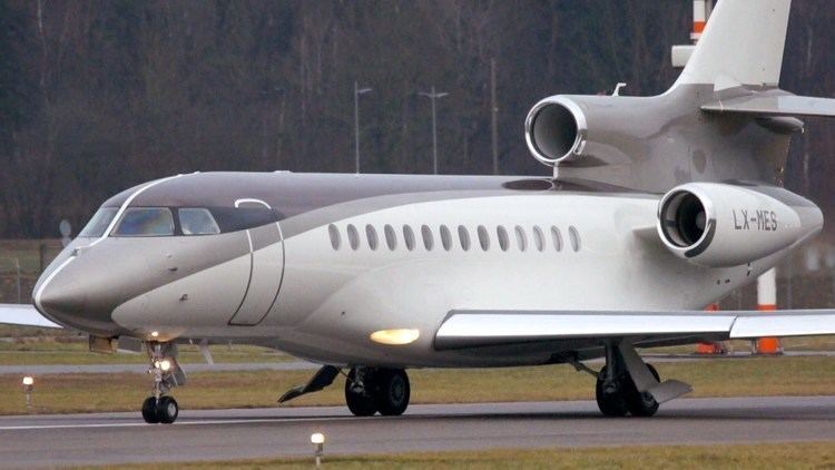 Dassault Falcon 7X Dassault Falcon 7X quotMini Banditquot LXMES Take Off at Bern Airport