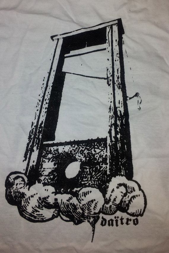 Daïtro Datro guillotine tshirt hardcore screamo by Bundschuhconspiracy