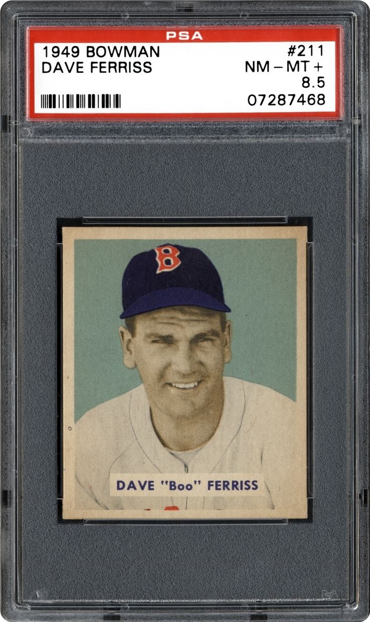 Dave Ferriss 1949 Bowman Dave Ferriss PSA CardFacts