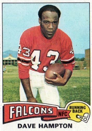 Dave Hampton ATLANTA FALCONS Dave Hampton 76 TOPPS 1975 NFL American Football