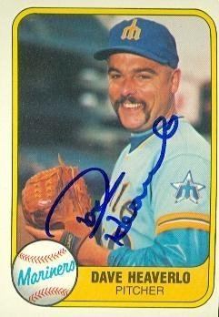 Dave Heaverlo Dave Heaverlo autographed Baseball Card Seattle Mariners 1981