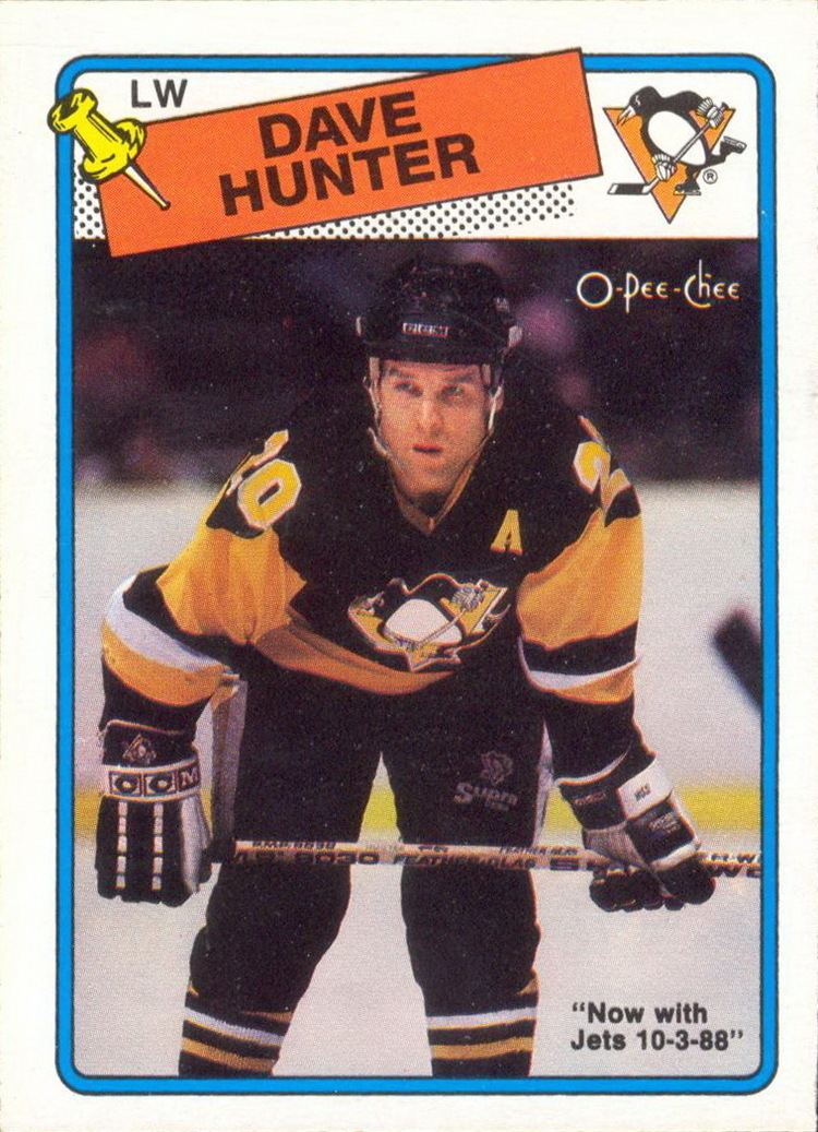 Dave Hunter Dave Hunter Players cards since 1988 1989 penguinshockey