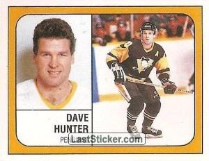 Dave Hunter Sticker 339 Dave Hunter Panini NHL Hockey 19881989 laststickercom