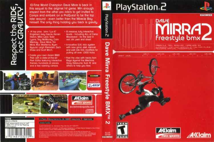 Dave Mirra Freestyle BMX 2 COVERSBOXSK dave mirra freestyle bmx 2 ps2 high quality