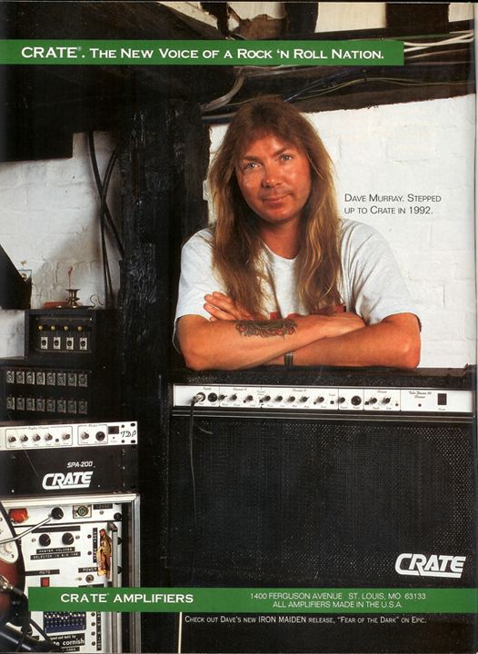 Dave Murray (musician) AD Dave Murray for Crate Pointy Guitar