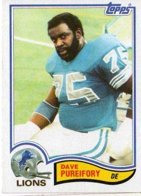 Dave Pureifory DETROIT LIONS Dave Pureifory 346 TOPPS 1982 NFL American Football Card