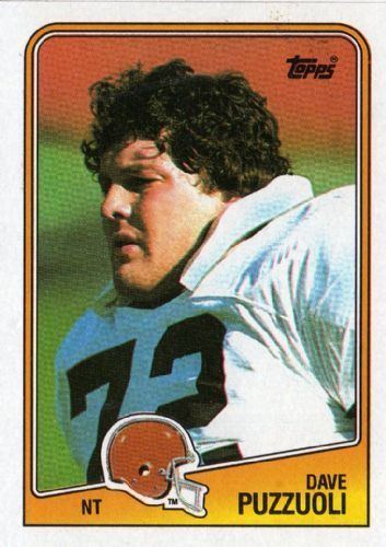 Dave Puzzuoli CLEVELAND BROWNS Dave Puzzuoli 100 TOPPS NFL 1988 American