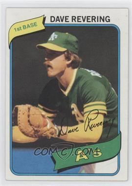 Dave Revering 1980 Topps Base 438 Dave Revering Good to VGEX COMC Card