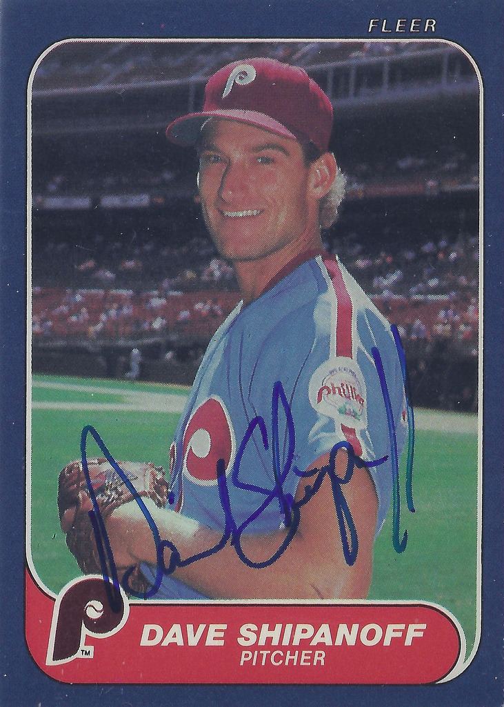 Dave Shipanoff 1986 Fleer Dave Shipanoff 452 Pitcher Autographed B Flickr
