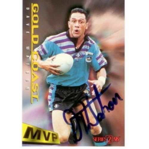 Dave Watson (rugby league) MVP Signature Card 54 Dave Watson Gold Coast 1996 Dynamic