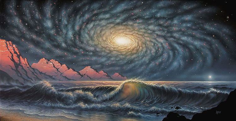 Ocean of Space by David A. Hardy