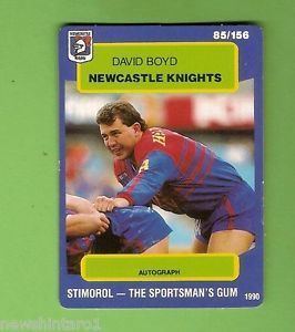 David Boyd (rugby league) 1990 RUGBY LEAGUE CARD 85 DAVID BOYD NEWCASTLE KNIGHTS eBay
