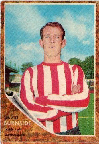 David Burnside (footballer) SOUTHAMPTON David Burnside 33 ABC 1963 Footballers Trading Card