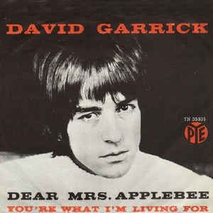 David Garrick (singer) David Garrick Dear Mrs Applebee Vinyl at Discogs
