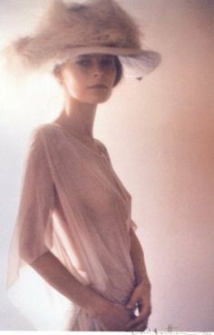 Young Woman with a Hat, 1975 photographed by David Hamilton