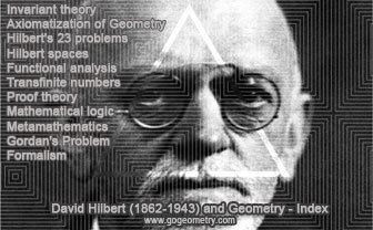 David Hilbert David Hilbert 1862 1943 German mathematician Geometry Index