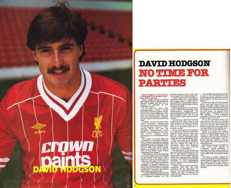 David Hodgson (footballer) Liverpool career stats for David Hodgson LFChistory Stats galore