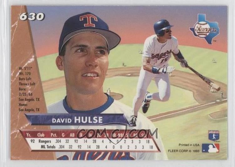 David Hulse (baseball) 1993 Fleer Ultra Base 630 David Hulse COMC Card Marketplace