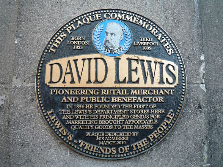 David Lewis (English merchant) David Lewis black plaque Open Plaques