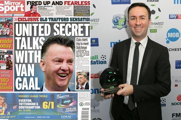David McDonnell Mirror Footballs David McDonnell wins top award for Louis van Gaal