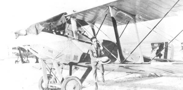 David McKelvey Peterson Florida Memory Major David McKelvey Peterson and biplane Daytona